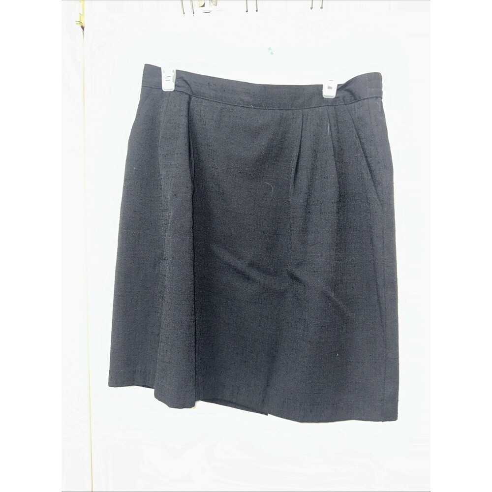 Sag Habor Black Shirt Sz 16 Petite With Pockets On Side